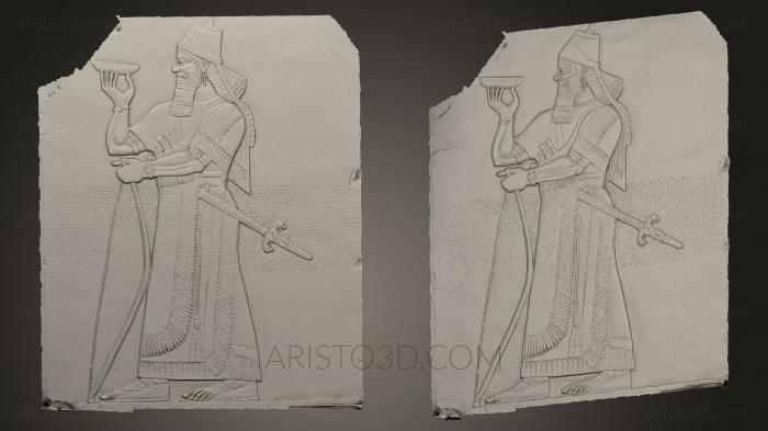 Egyptian statues and reliefs (STKE_0003) 3D model for CNC machine